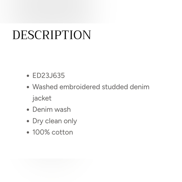 ARATTA Floral Embroidered Denim Jacket. The LUCINDA. MSRP $262 NWT - Picture 12 of 12